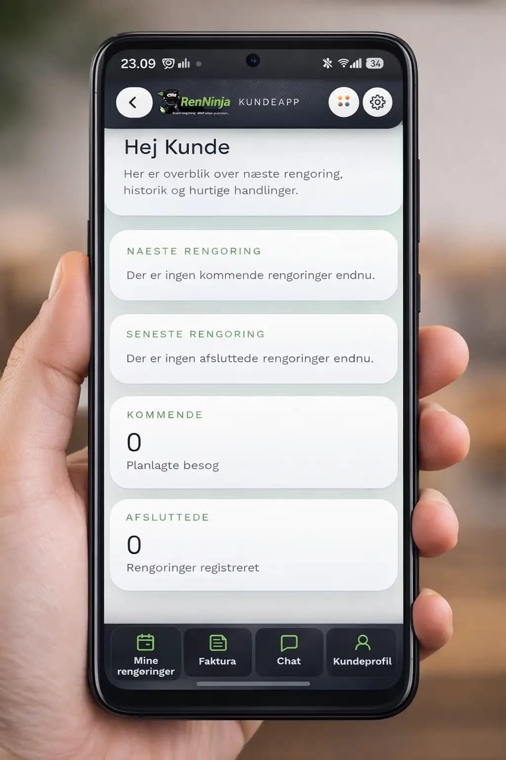 RenNinja app overblik